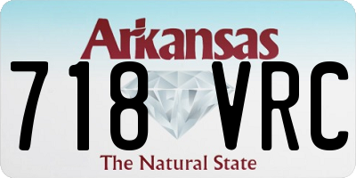 AR license plate 718VRC