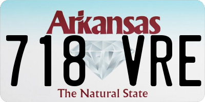 AR license plate 718VRE