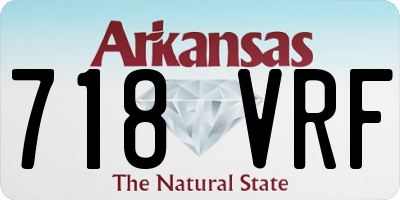 AR license plate 718VRF