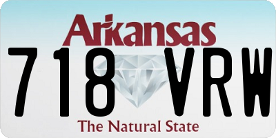 AR license plate 718VRW