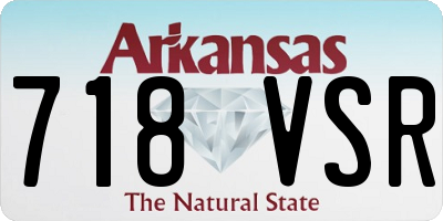 AR license plate 718VSR