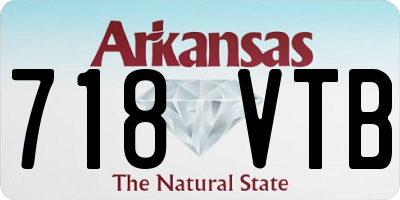 AR license plate 718VTB