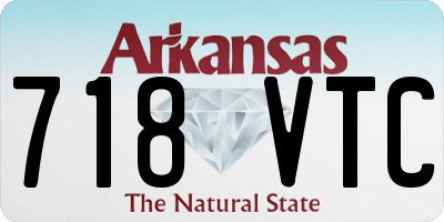 AR license plate 718VTC