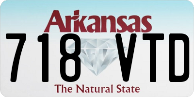 AR license plate 718VTD