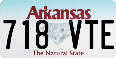 AR license plate 718VTE