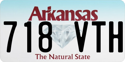 AR license plate 718VTH