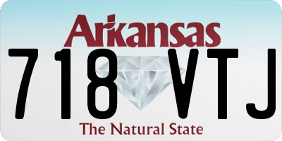 AR license plate 718VTJ