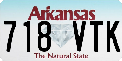 AR license plate 718VTK