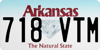 AR license plate 718VTM