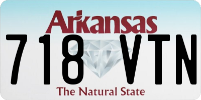 AR license plate 718VTN