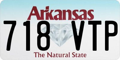 AR license plate 718VTP
