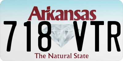 AR license plate 718VTR
