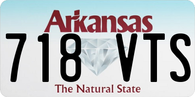 AR license plate 718VTS