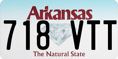 AR license plate 718VTT