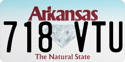 AR license plate 718VTU