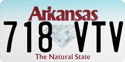 AR license plate 718VTV
