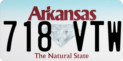 AR license plate 718VTW