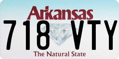 AR license plate 718VTY