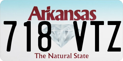 AR license plate 718VTZ