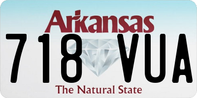 AR license plate 718VUA