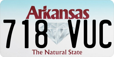 AR license plate 718VUC