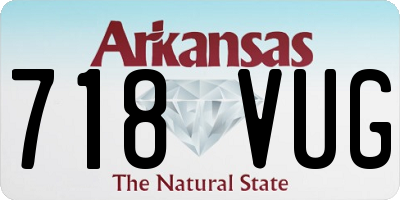 AR license plate 718VUG