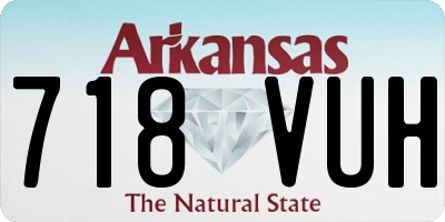 AR license plate 718VUH