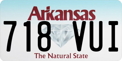 AR license plate 718VUI