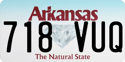 AR license plate 718VUQ