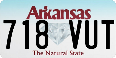 AR license plate 718VUT