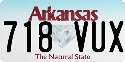AR license plate 718VUX