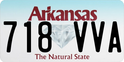 AR license plate 718VVA