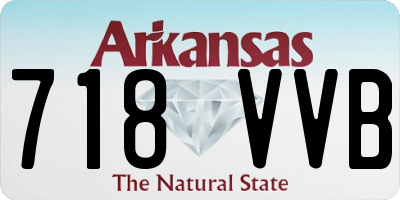 AR license plate 718VVB
