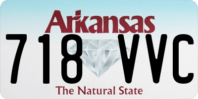 AR license plate 718VVC