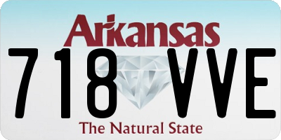 AR license plate 718VVE