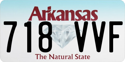 AR license plate 718VVF