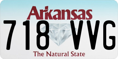 AR license plate 718VVG