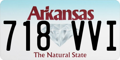 AR license plate 718VVI