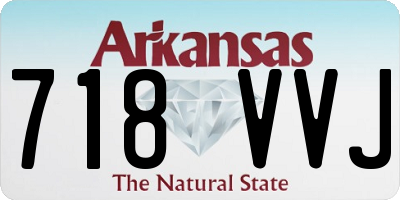 AR license plate 718VVJ