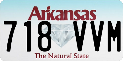 AR license plate 718VVM