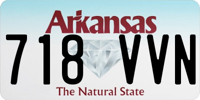 AR license plate 718VVN