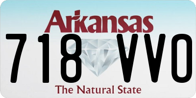 AR license plate 718VVO