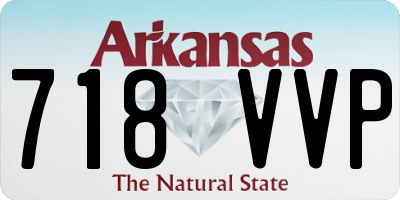 AR license plate 718VVP