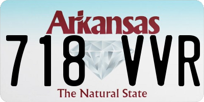 AR license plate 718VVR