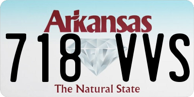 AR license plate 718VVS