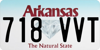 AR license plate 718VVT