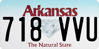 AR license plate 718VVU