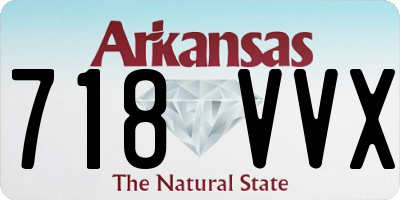 AR license plate 718VVX