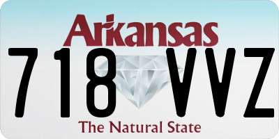 AR license plate 718VVZ