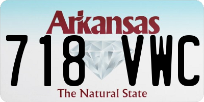 AR license plate 718VWC